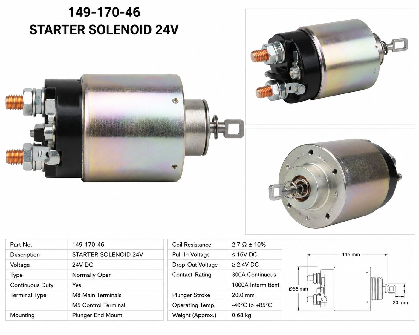 STARTER SOLENOID 24V