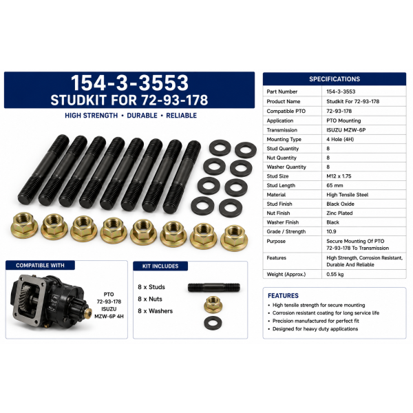 STUDKIT FOR 72-93-178 - Onsite Hydraulics And Pneumatics