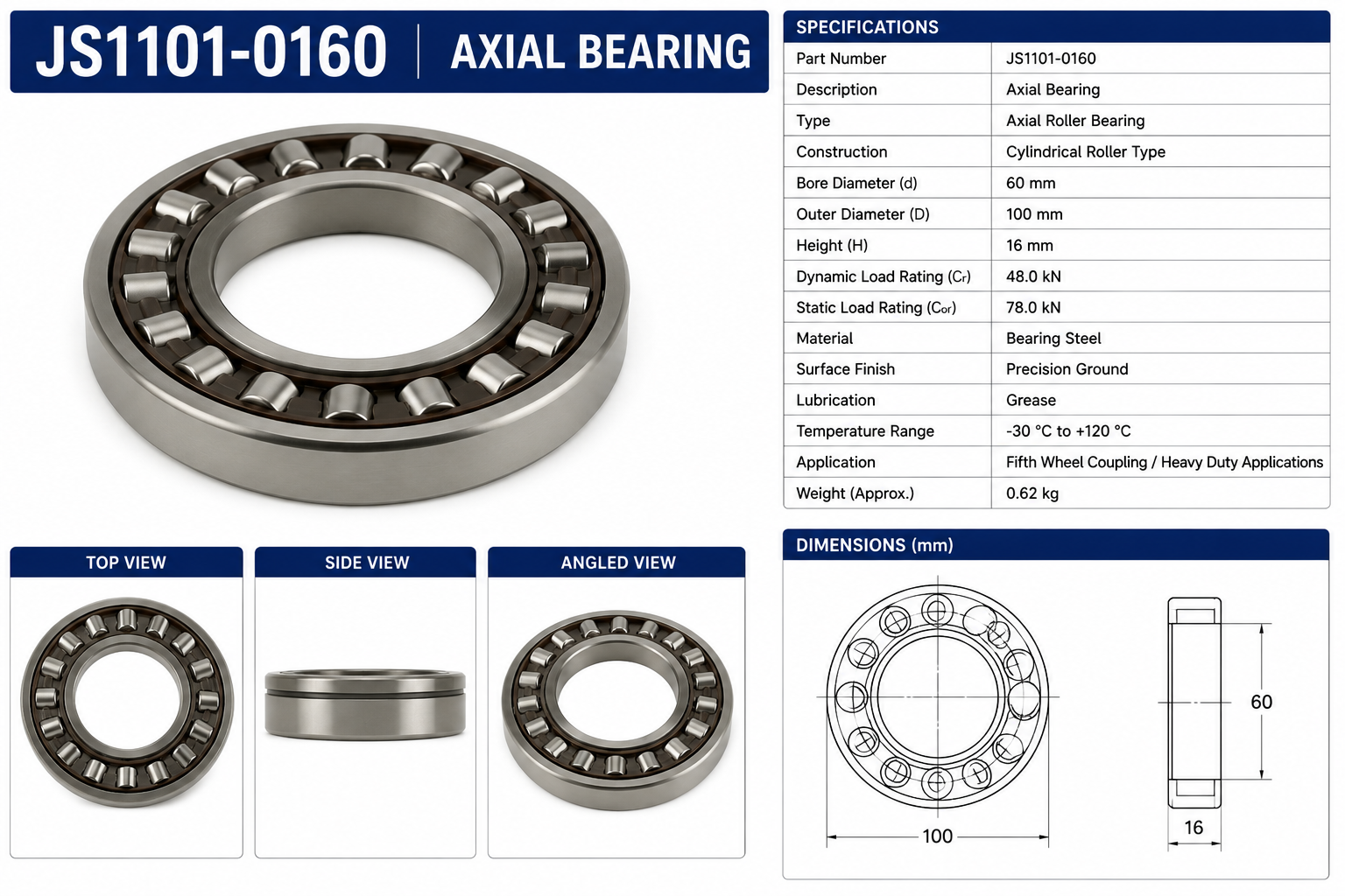 AXIAL BEARING JS1101-0160